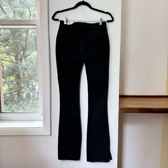 NWT Free People Level Up Slit Slim Flare Jeans We The Free Mid Rise Black 27 - Picture 10 of 12